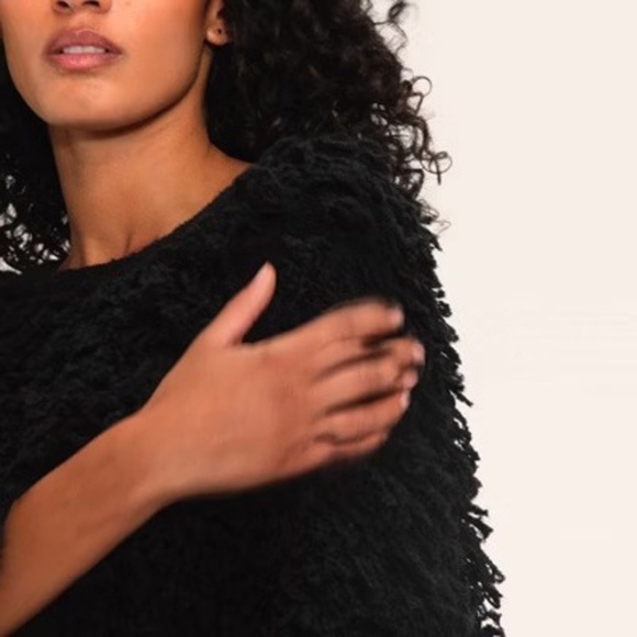 Woolrich x Target Women's M / Medium Loopy Yarn Crewneck Pullover Sweater Black - Picture 7 of 8